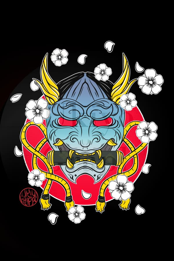 Hannya et sakura