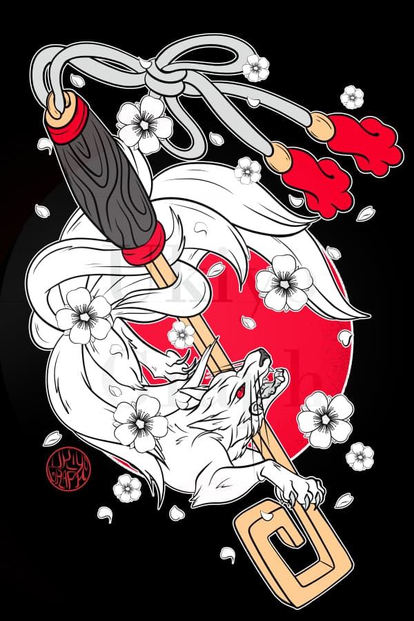 Kitsune, yokai japonais